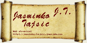 Jasminko Tajsić vizit kartica